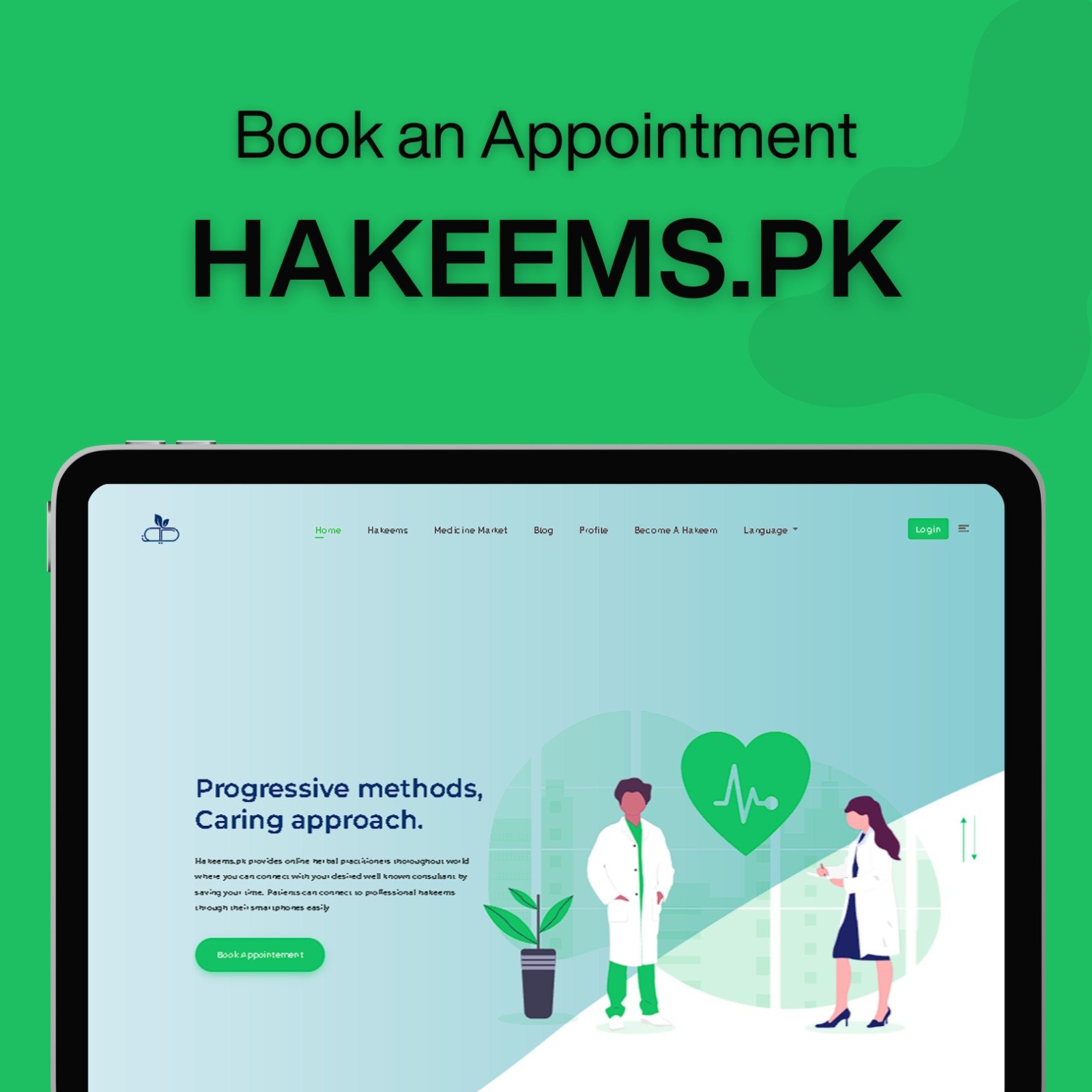 Hakeems.pk – Digital Healthcare & Appointment Platform