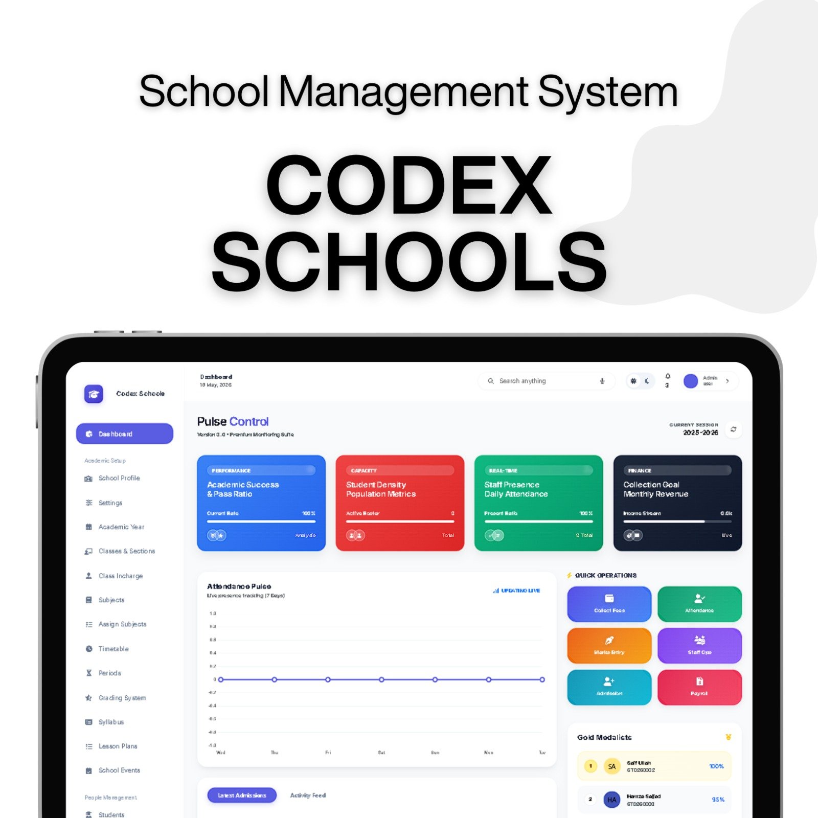 Codex Schools – School Management System
