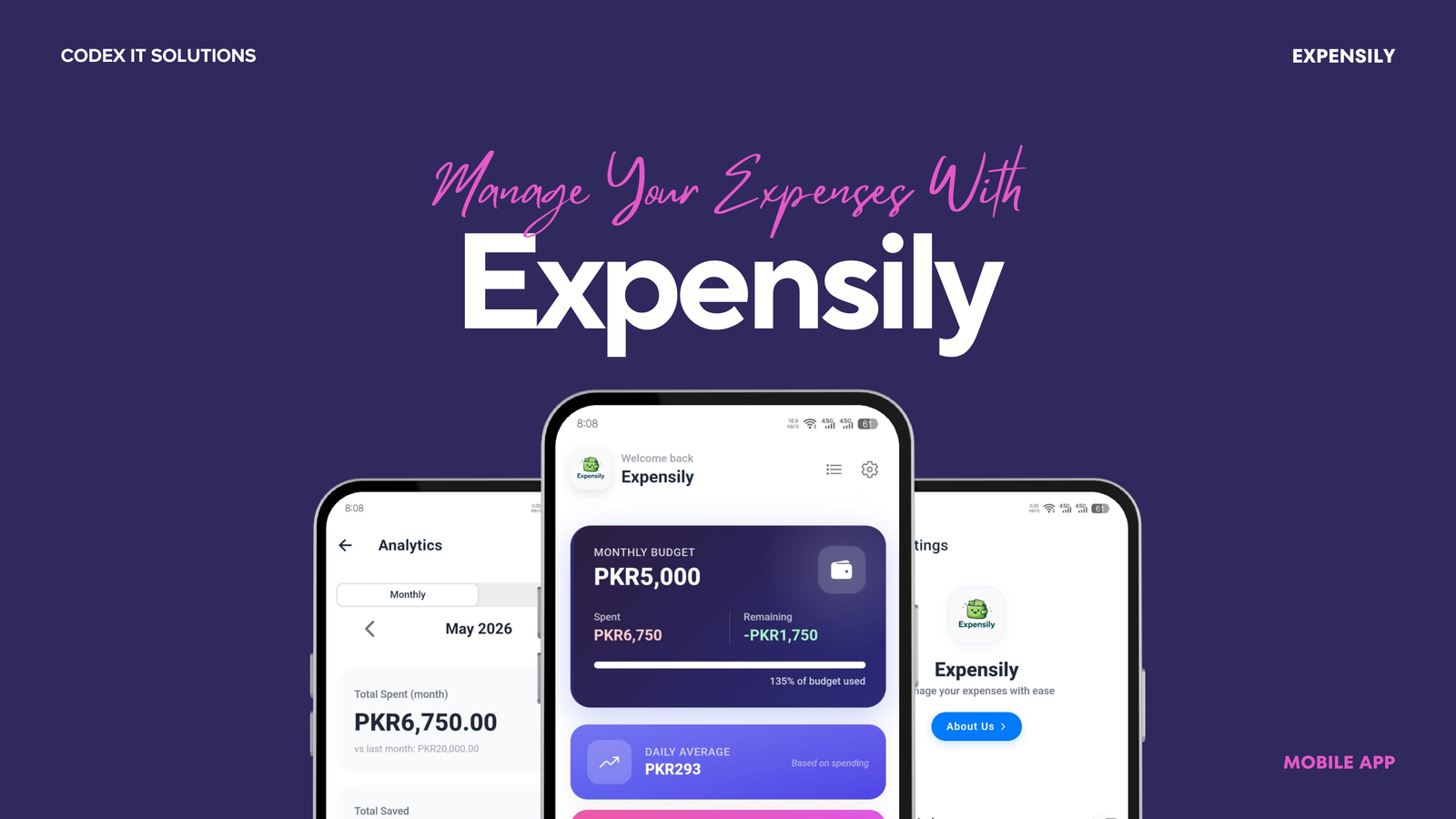 PROJECT TITLE Expensily — Smart Offline Expense Management App