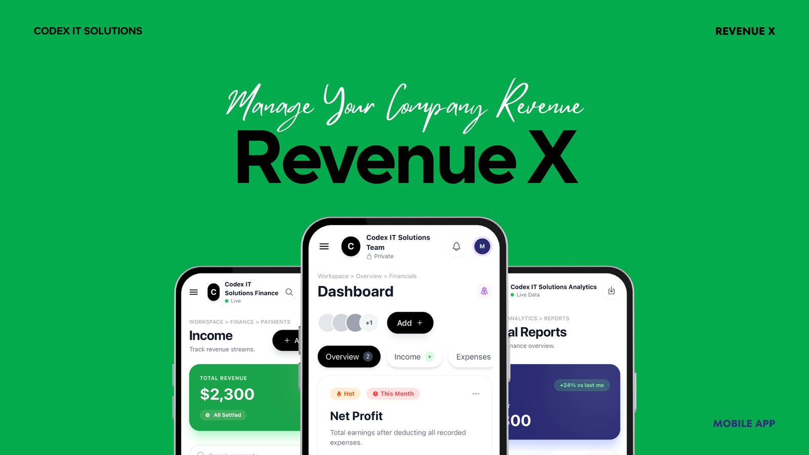 RevenueX - Company Management & Financial Intelligence System