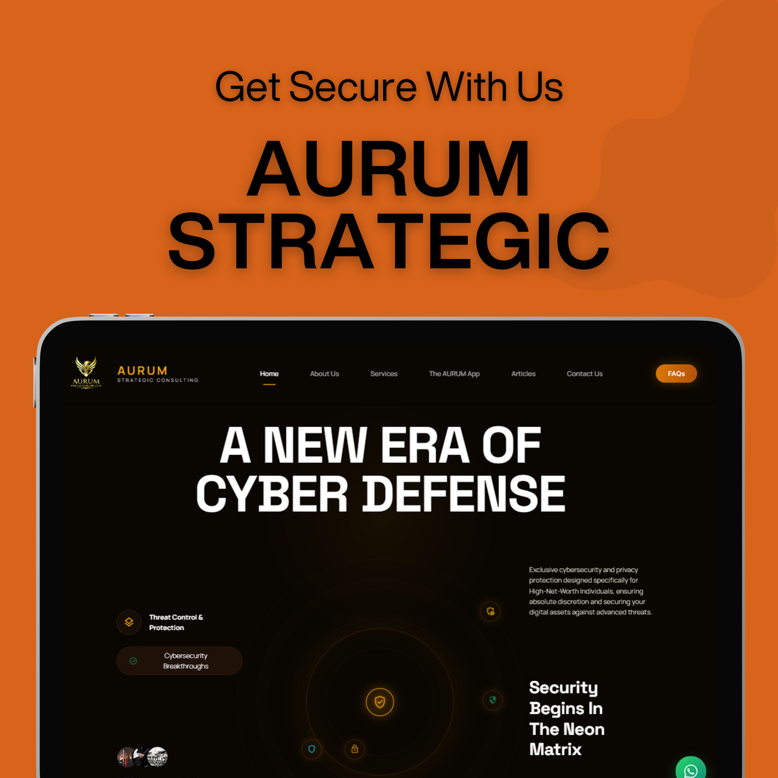 Aurum Strategic Consulting — Premium Cybersecurity Corporate Website